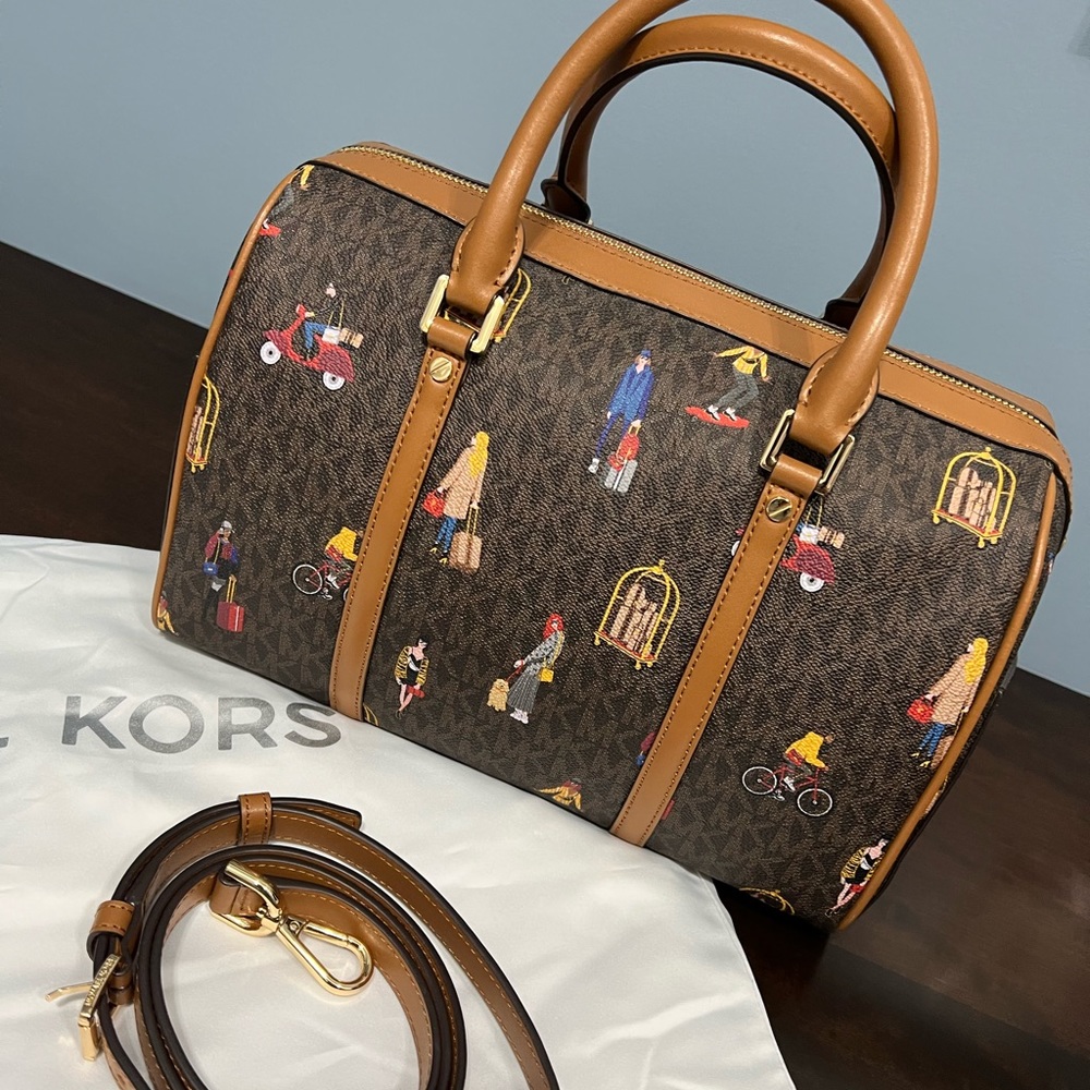 Michael Kors Canvas And Leather Handbag - image 1